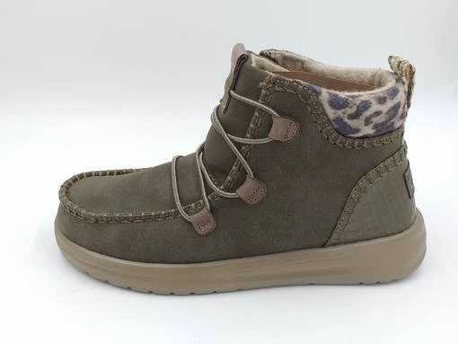 Hey Dude Eloise Recycled Leather Oliivi 2 Hey Dude Eloise Recycled Leather Oliivi - Image 2