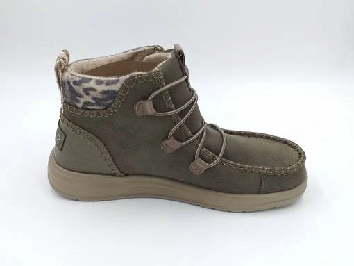 Hey Dude Eloise Recycled Leather Oliivi 3 Hey Dude Eloise Recycled Leather Oliivi - Image 3