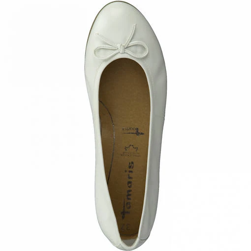 Naisten Balleriinat Tamaris Valkoinen 5 Naisten Balleriinat Tamaris Valkoinen - Image 5