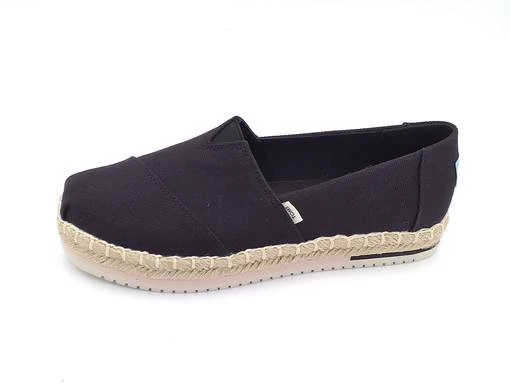 Naisten Kangaskengät TOMS Musta 2 Naisten Kangaskengät TOMS Musta - Image 2