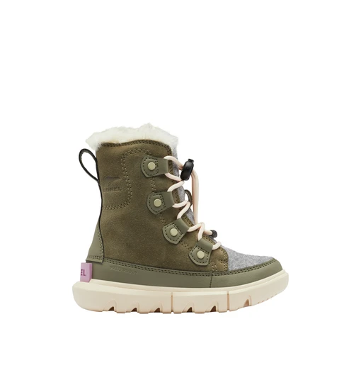 Sorel Youth Explorer Lace WP Stone Green 2 Sorel Youth Explorer Lace WP Stone Green - Image 2